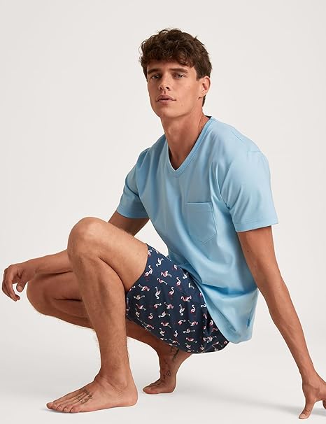 Πυζάμα ανδρική κοντή Calida 46182-545 RELAX STREAMLINE